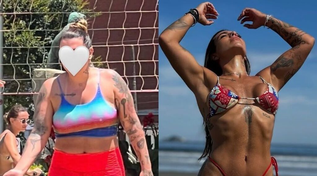 Filha de Maurício Mattar mostra antes e depois de perder 15kg