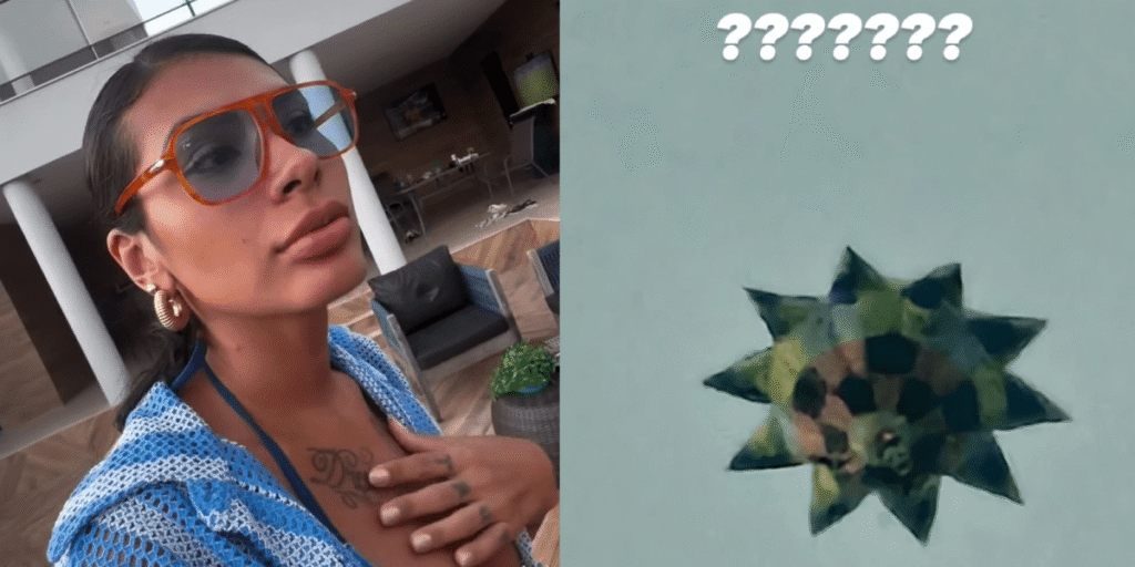 Pocah brinca sobre suposto Ovni sobrevoando casa: "Vem buscar a gente"