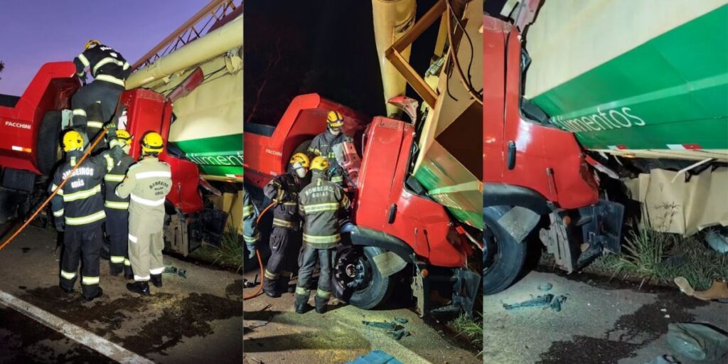 Colisão entre veículos de grande porte deixa um motorista morto em Goiás