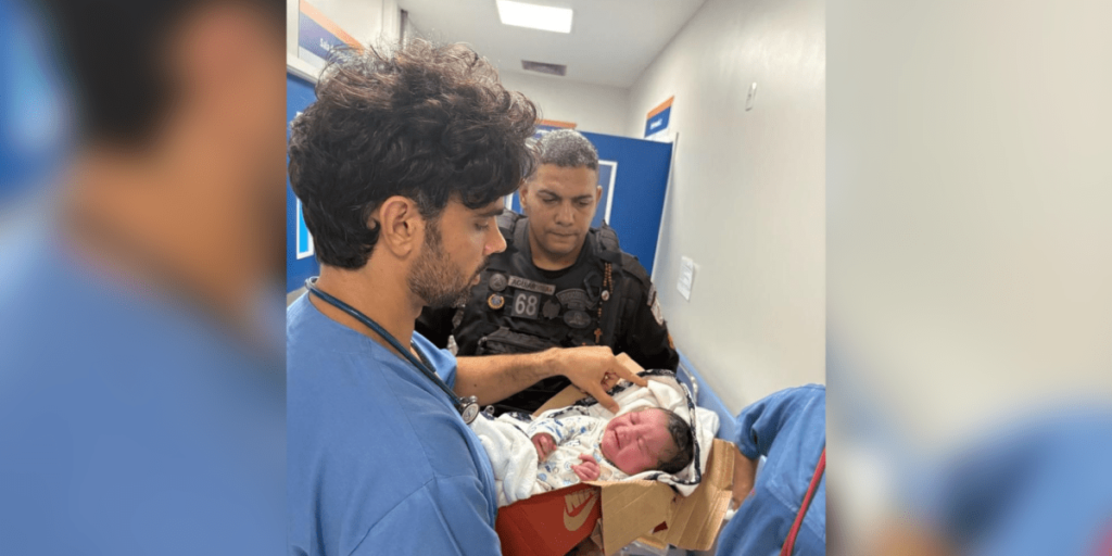 Bebê é encontrada em caixa de papelão e resgatada pela PM no RJ
