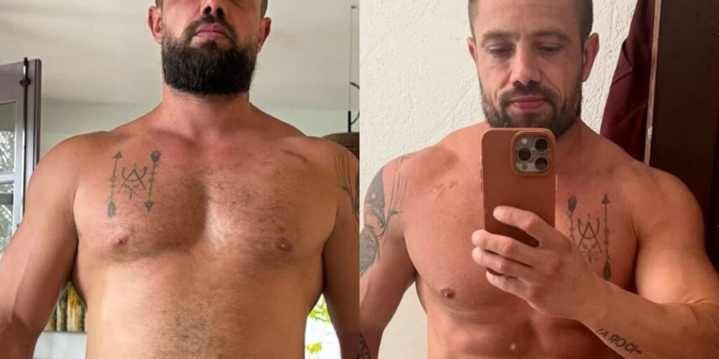 Rafael Cardoso mostra shape sarado e alfineta: "Existe vergonha na cara"