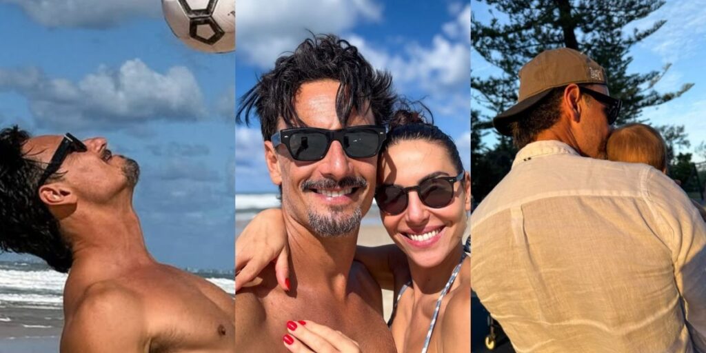 Rodrigo Santoro mostra viagem com Mel Fronckowiak e filhas à Austrália