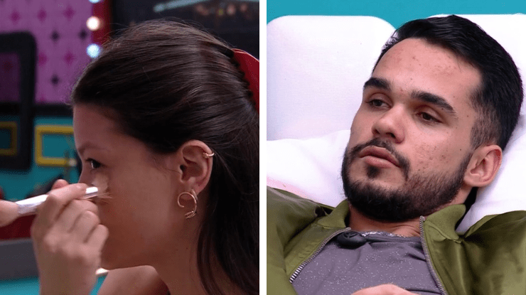 No BBB25, Vitória Strada ensina João Pedro sobre maquiagem
